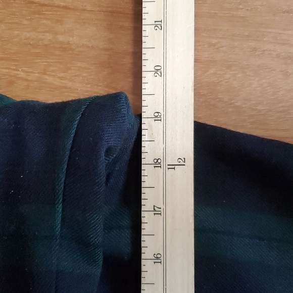 Brooks Brothers Women's Tartan Plaid Velvet Worsted Wool Dress Coat size 8 - Picture 6 of 12